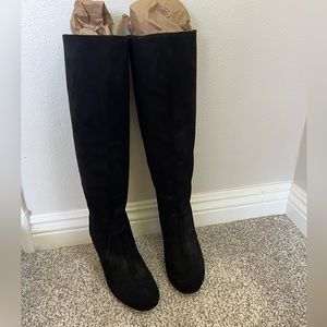 Jigsaw Suede Knee High Boots